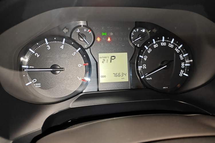 Used Toyota Prado  Odometer Close Up