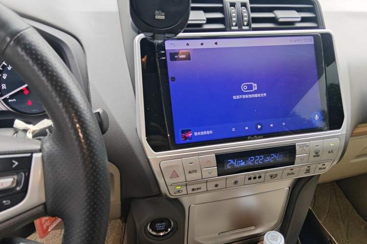 Used Toyota Prado 2018 3.5L Automatic TX-L with Rear-Mounted Spare Tire Audio And AC Panel