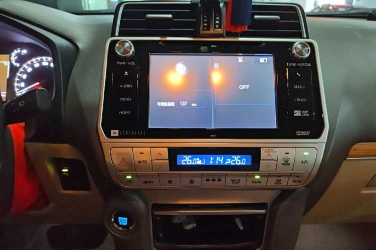 Used Toyota Prado 2018 3.5L Automatic TX-L NAVI with Rear-Mounted Spare Tire Audio And AC Panel