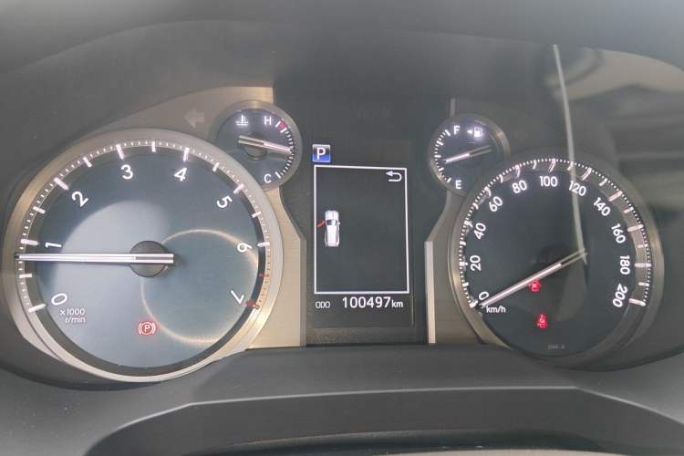 Used Toyota Prado 2018 3.5L Automatic TX-L with Rear-Mounted Spare Tire Odometer Close Up