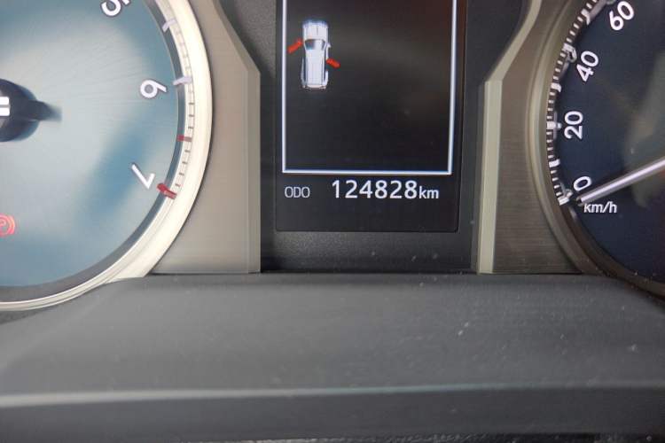 Used Toyota Prado 2018 3.5L Automatic TX-L with Rear-Mounted Spare Tire Odometer Close Up
