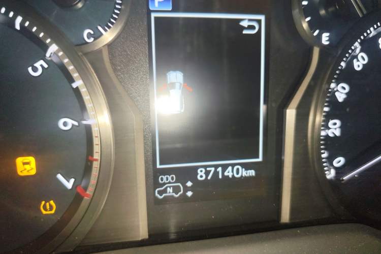 Used Toyota Prado 2018 3.5L Automatic VX NAVI with Rear-Mounted Spare Tire Odometer Close Up