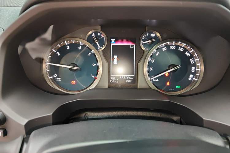 Used Toyota Prado 2018 3.5L Automatic VX NAVI with Rear-Mounted Spare Tire Odometer Close Up
