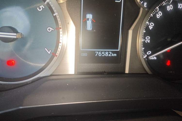 Used Toyota Prado  Odometer Close Up