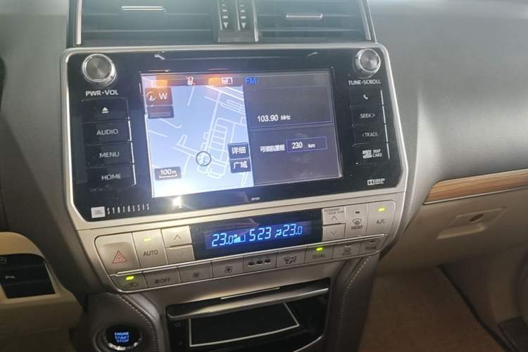 Used Toyota Prado 2018 3.5L Automatic TX-L NAVI with Rear-Mounted Spare Tire Audio And AC Panel