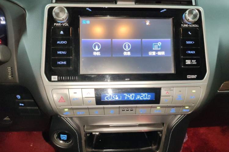 Used Toyota Prado 2018 3.5L Automatic TX-L with Rear-Mounted Spare Tire Audio And AC Panel