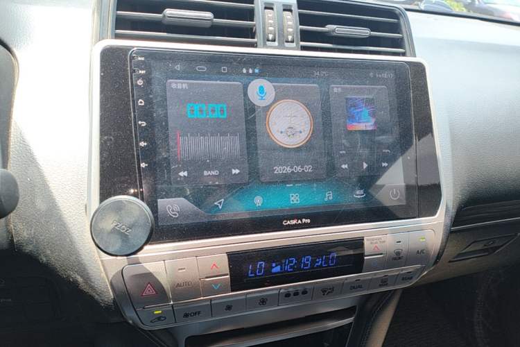 Used Toyota Prado 2018 3.5L Automatic TX-L with Rear-Mounted Spare Tire Audio And AC Panel