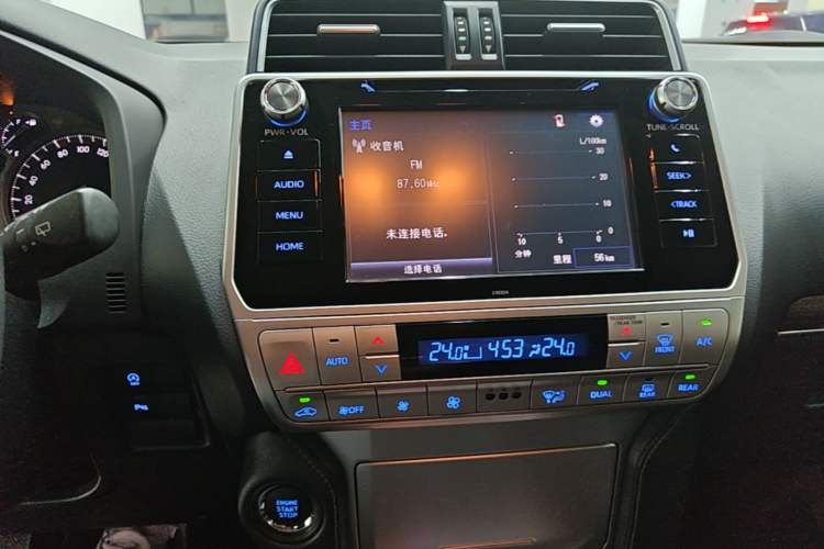 Used Toyota Prado 2018 3.5L Automatic TX-L with Rear-Mounted Spare Tire Audio And AC Panel