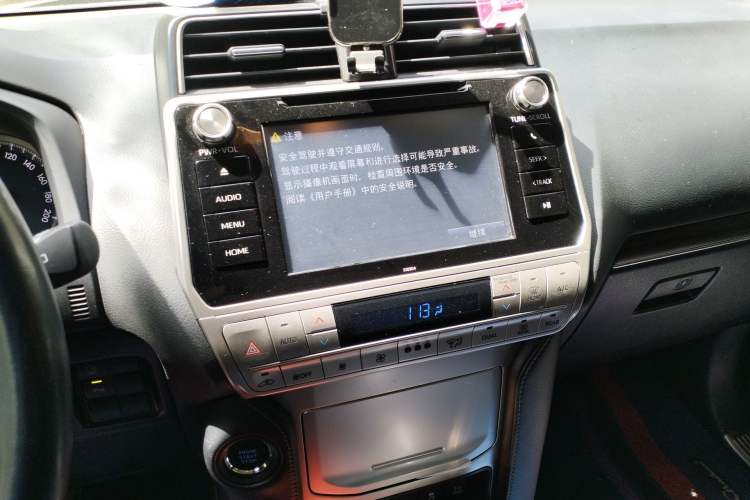 Used Toyota Prado 2018 3.5L Automatic TX-L with Rear-Mounted Spare Tire Audio And AC Panel