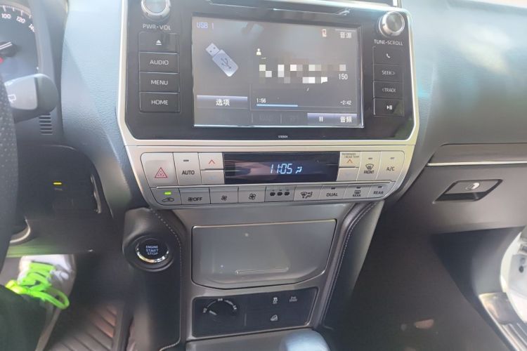 Used Toyota Prado 2018 3.5L Automatic TX-L with Rear-Mounted Spare Tire Audio And AC Panel