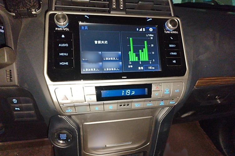 Used Toyota Prado 2018 3.5L Automatic TX-L with Rear-Mounted Spare Tire Audio And AC Panel