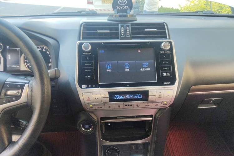 Used Toyota Prado 2018 3.5L Automatic TX-L with Rear-Mounted Spare Tire Audio And AC Panel