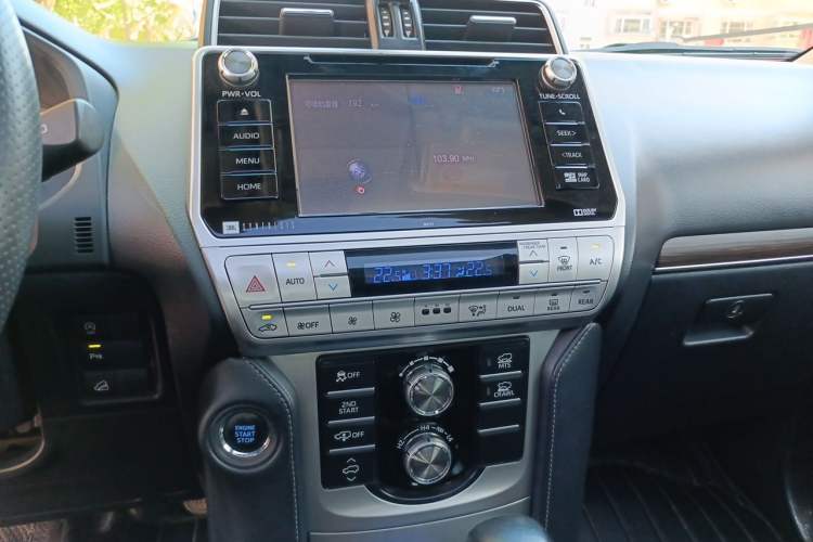 Used Toyota Prado 2018 3.5L Automatic TX-L NAVI with Rear-Mounted Spare Tire Audio And AC Panel