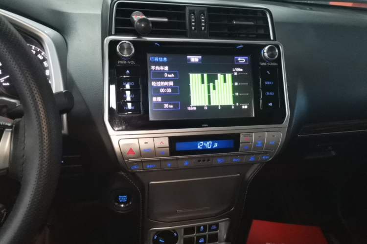 Used Toyota Prado 2018 3.5L Automatic TX-L with Rear-Mounted Spare Tire Audio And AC Panel