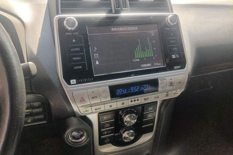 Used Toyota Prado 2018 3.5L Automatic VX NAVI with Rear-Mounted Spare Tire Audio And AC Panel