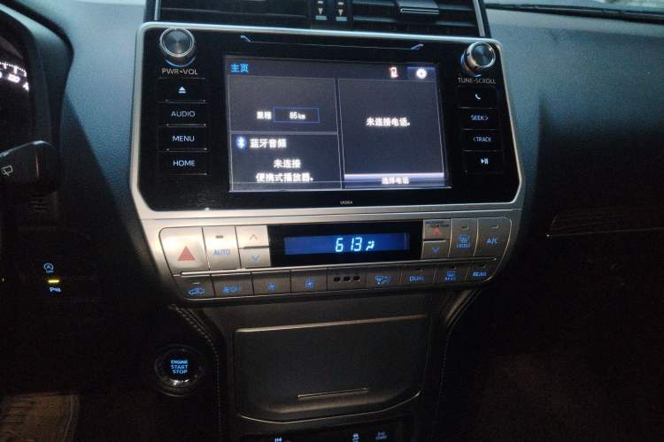 Used Toyota Prado 2018 3.5L Automatic TX-L with Rear-Mounted Spare Tire Audio And AC Panel