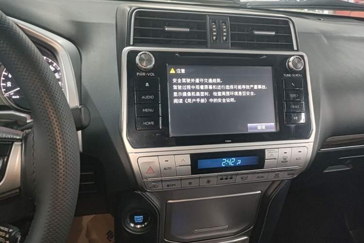 Used Toyota Prado 2018 3.5L Automatic TX-L with Rear-Mounted Spare Tire Audio And AC Panel