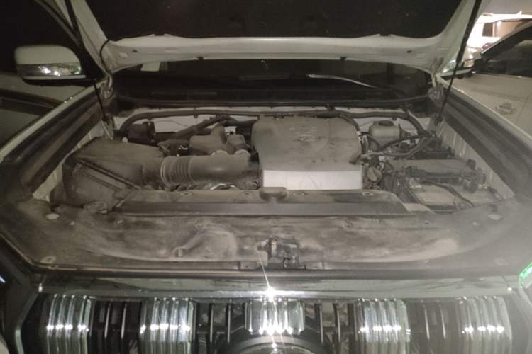 Used Toyota Prado 2018 3.5L Automatic TX-L with Rear-Mounted Spare Tire Engine Bay