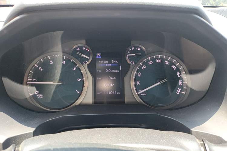 Used Toyota Prado 2018 3.5L Automatic TX-L with Rear-Mounted Spare Tire Instrument Cluster