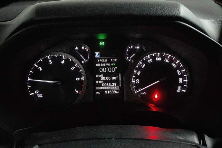 Used Toyota Prado 2018 3.5L Automatic TX-L with Rear-Mounted Spare Tire Instrument Cluster