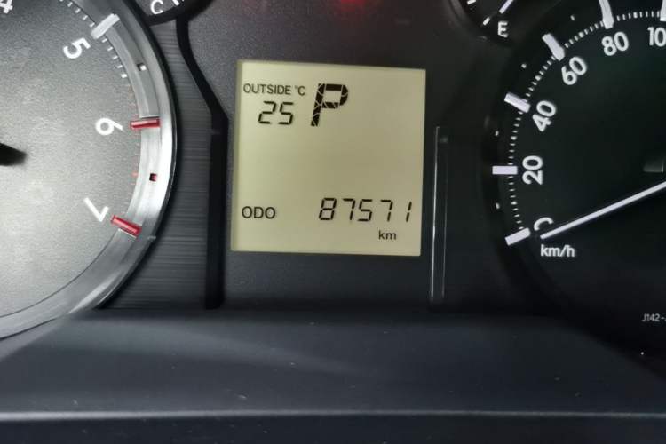 Used Toyota Prado  Odometer Close Up