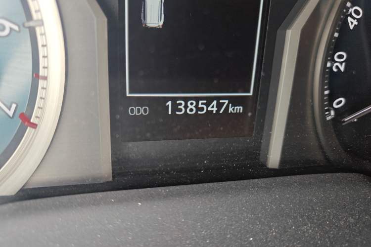 Used Toyota Prado 2018 3.5L Automatic TX-L with Rear-Mounted Spare Tire Odometer Close Up