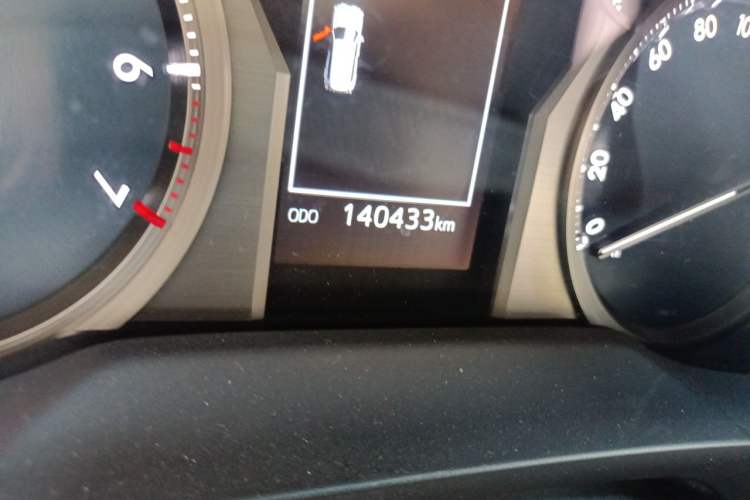 Used Toyota Prado 2018 3.5L Automatic TX-L with Rear-Mounted Spare Tire Odometer Close Up