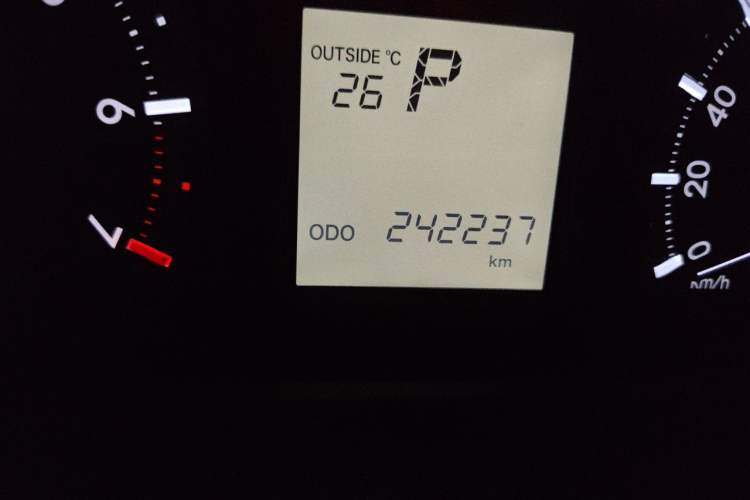 Used Toyota Prado 2018 3.5L Automatic TX Odometer Close Up