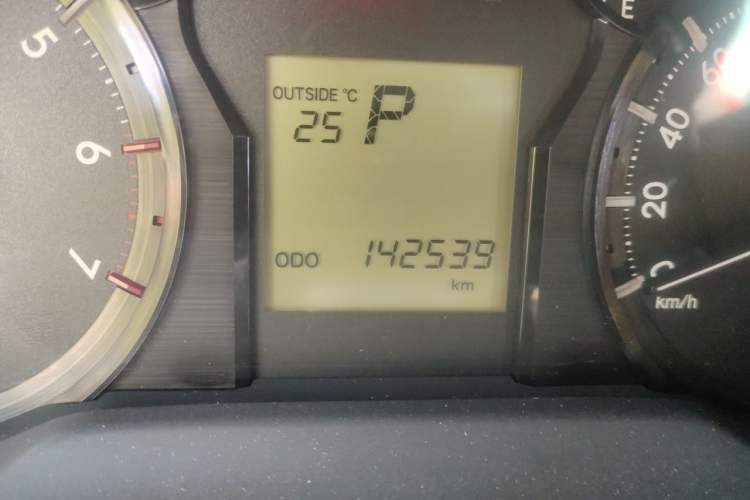 Used Toyota Prado 2018 4.0L TXL Nine Airbags External Mount – Middle East Version Odometer Close Up