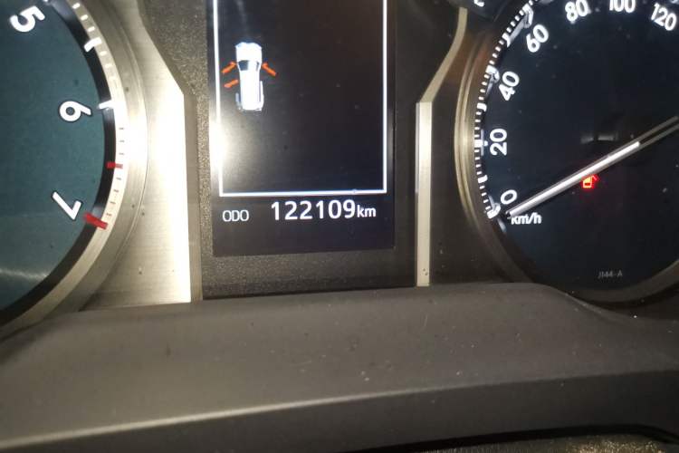 Used Toyota Prado 2018 3.5L Automatic TX-L with Rear-Mounted Spare Tire Odometer Close Up