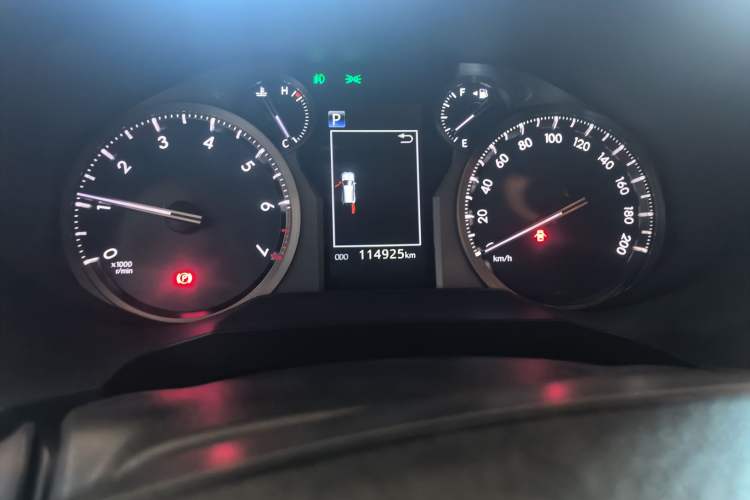 Used Toyota Prado 2018 3.5L Automatic TX-L NAVI with Rear-Mounted Spare Tire Odometer Close Up