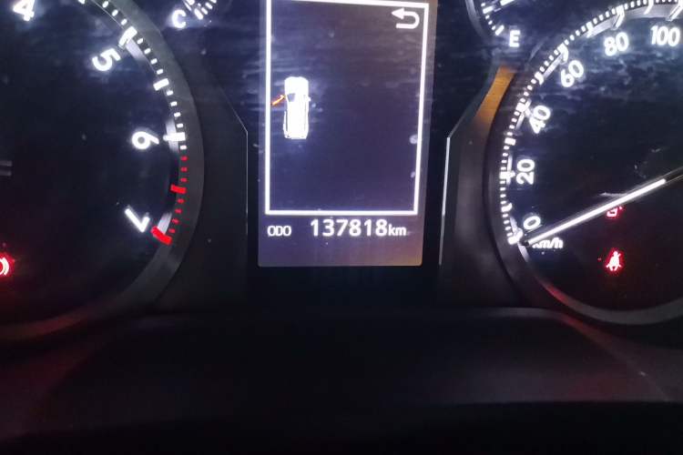 Used Toyota Prado 2018 3.5L Automatic TX-L with Rear-Mounted Spare Tire Odometer Close Up