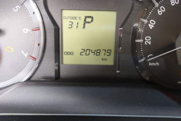 Used Toyota Prado  Odometer Close Up