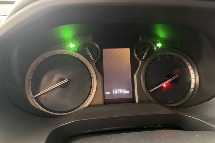 Used Toyota Prado 2018 3.5L Automatic TX-L NAVI with Rear-Mounted Spare Tire Odometer Close Up