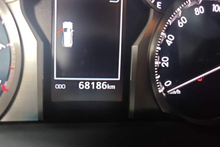 Used Toyota Prado 2018 3.5L Automatic TX-L with Rear-Mounted Spare Tire Odometer Close Up