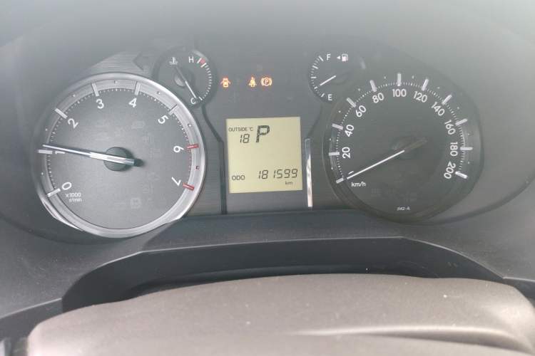 Used Toyota Prado  Odometer Close Up