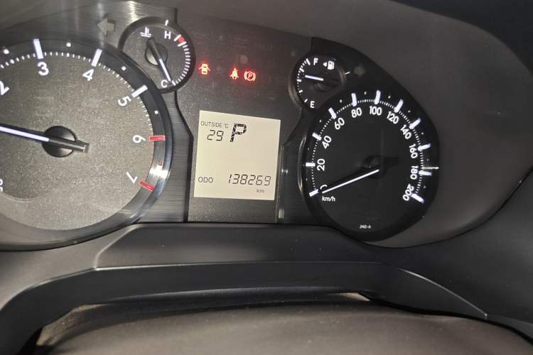 Used Toyota Prado  Odometer Close Up