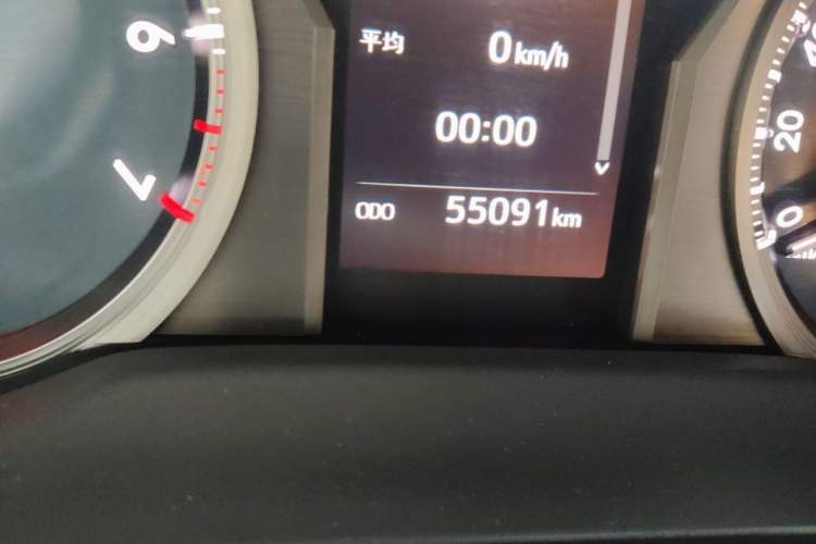 Used Toyota Prado 2018 3.5L Automatic TX-L Odometer Close Up