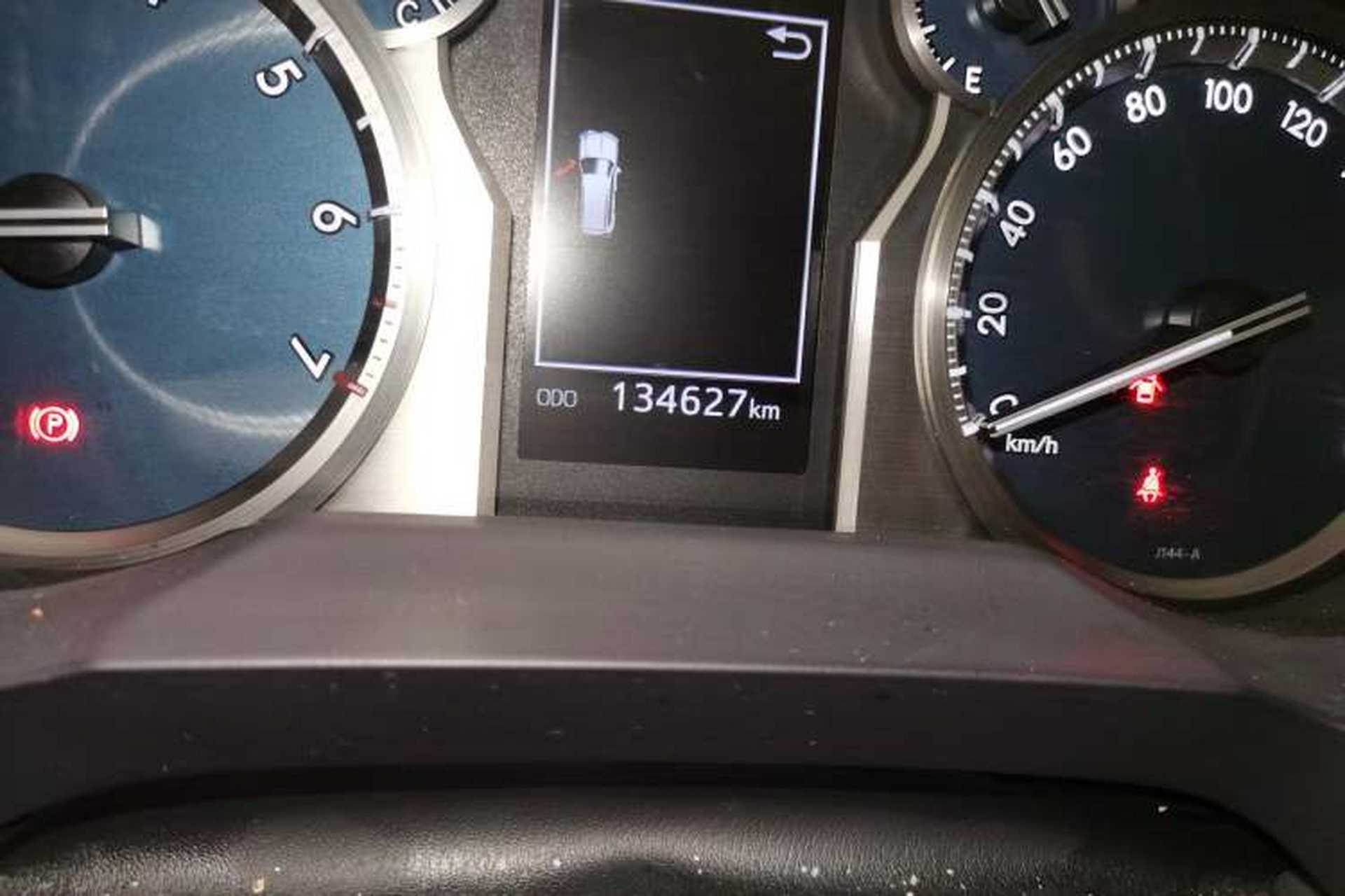 Used Toyota Prado 2018 3.5L Automatic TX-L with Rear-Mounted Spare Tire Odometer Close Up
