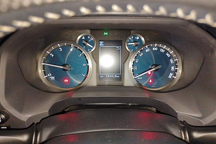 Used Toyota Prado 2018 3.5L Automatic TX-L with Rear-Mounted Spare Tire Odometer Close Up
