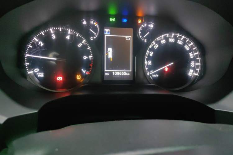 Used Toyota Prado 2018 3.5L Automatic TX-L NAVI with Rear-Mounted Spare Tire Odometer Close Up