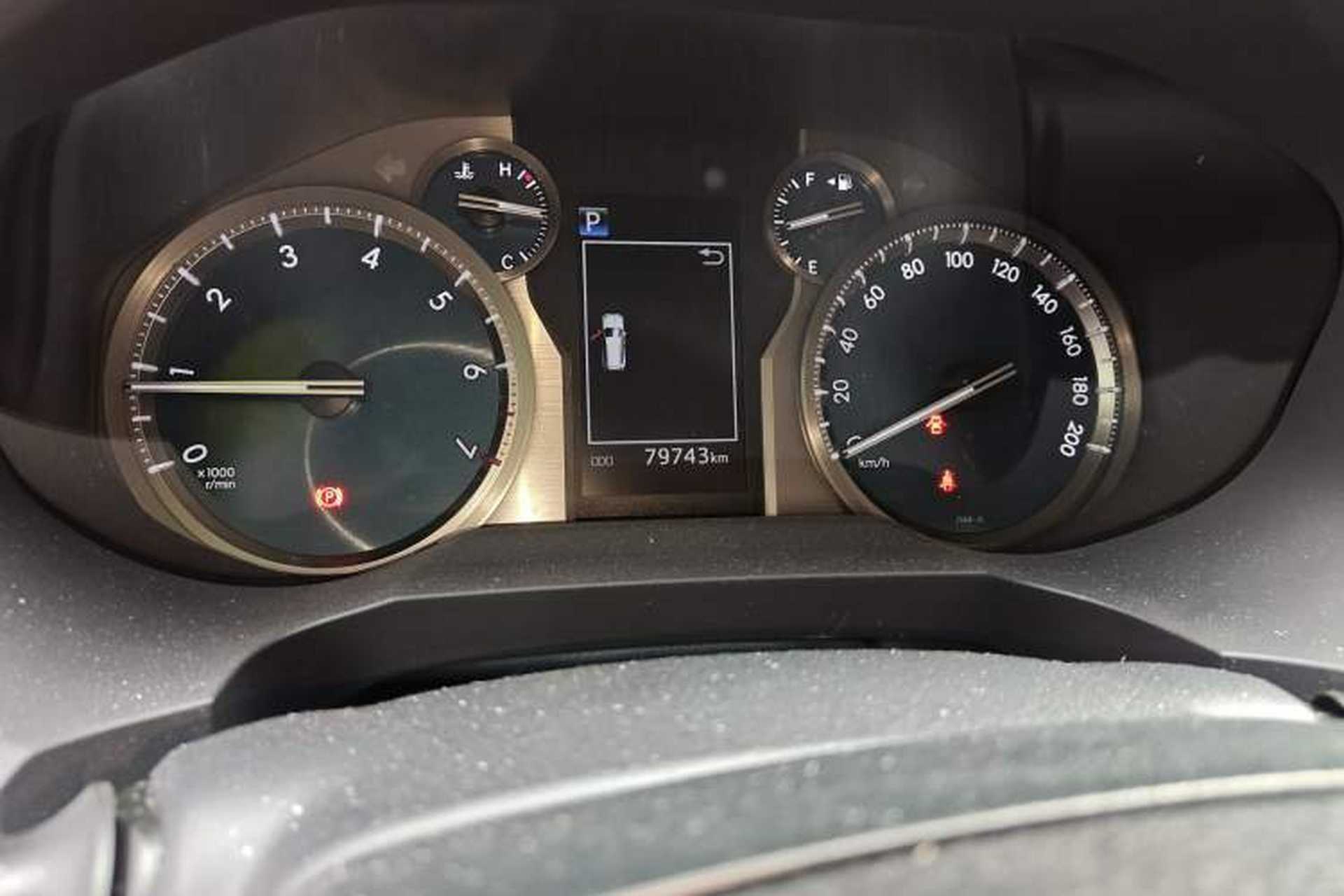 Used Toyota Prado 2018 3.5L Automatic TX-L Odometer Close Up