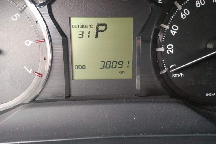 Used Toyota Prado  Odometer Close Up
