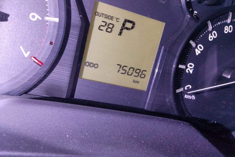 Used Toyota Prado 2018 3.5L Automatic TX Odometer Close Up