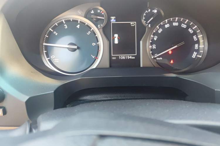Used Toyota Prado 2018 3.5L Automatic TX-L with Rear-Mounted Spare Tire Odometer Close Up