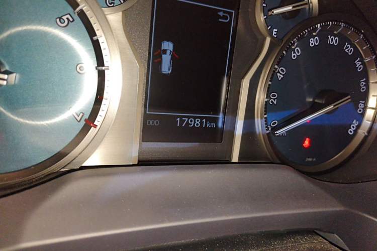 Used Toyota Prado 2018 3.5L Automatic TX-L with Rear-Mounted Spare Tire Odometer Close Up