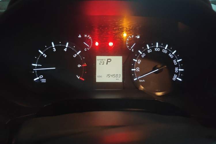 Used Toyota Prado  Odometer Close Up
