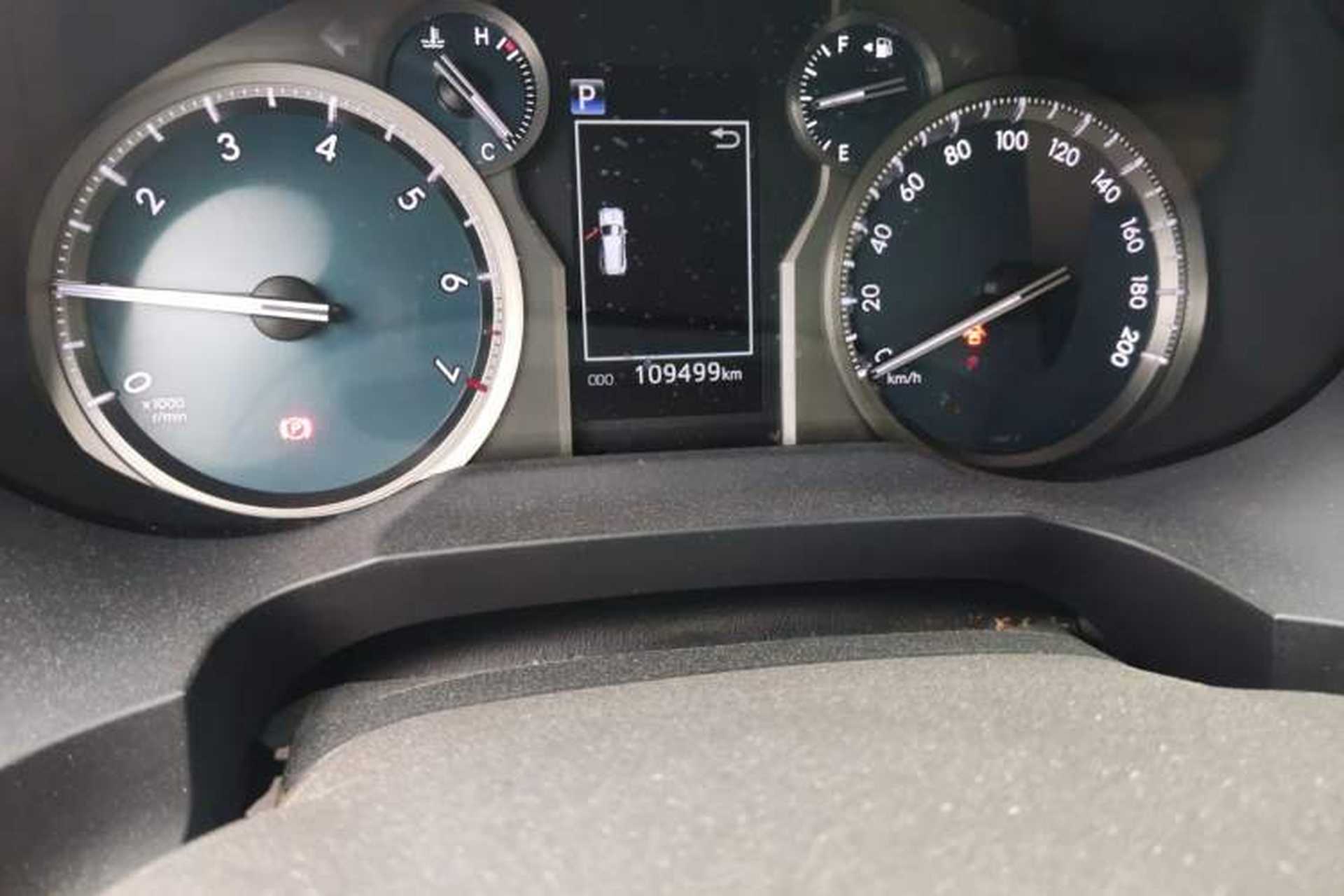 Used Toyota Prado 2018 3.5L Automatic TX-L NAVI with Rear-Mounted Spare Tire Odometer Close Up
