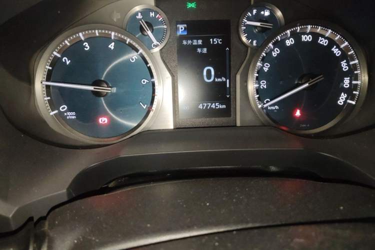 Used Toyota Prado 2018 3.5L Automatic TX-L with Rear-Mounted Spare Tire Odometer Close Up