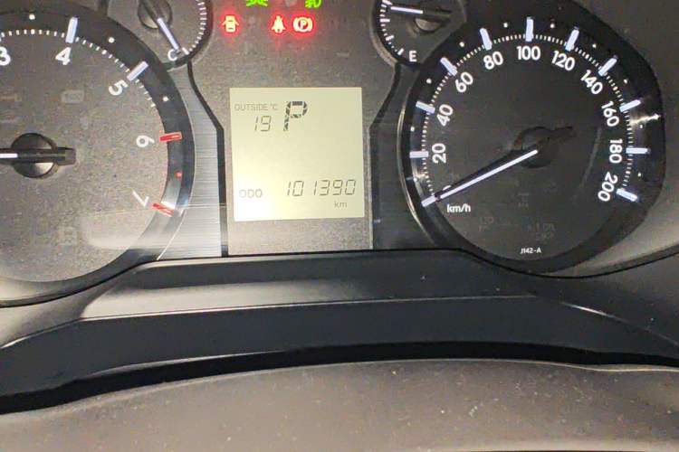 Used Toyota Prado  Odometer Close Up